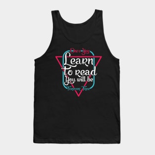 'You Will Be Forever Free' Education Shirt Tank Top